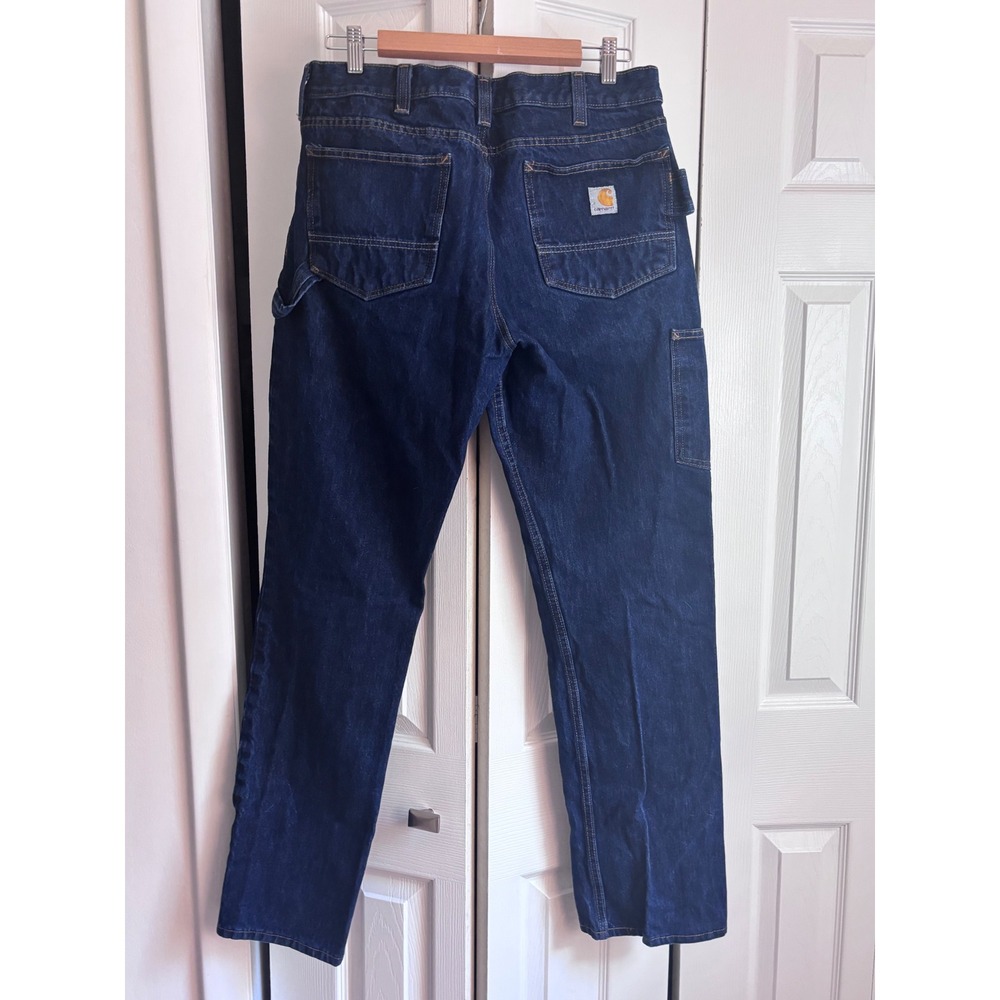 Carhartt 103889 Rugged Flex Utility Jeans Mens 33x34 Relaxed Fit Carpenter $60 - Picture 10 of 12